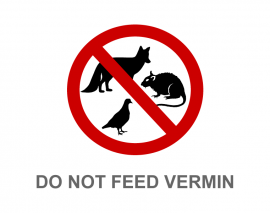 DO NOT FEED VERMIN