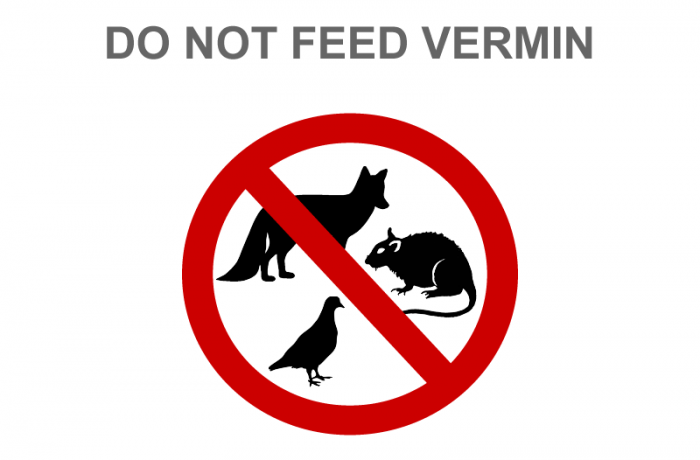 DO NOT FEED VERMIN